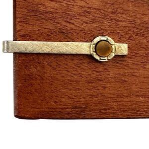Danté Vintage Tie Clip with Tiger’s Eye Cabochon